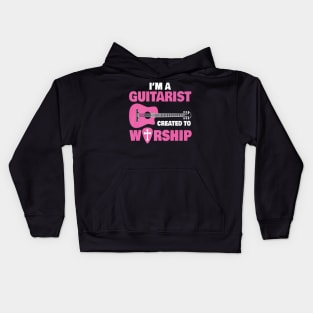 Church Guitar Jesus Christ Kids Hoodie